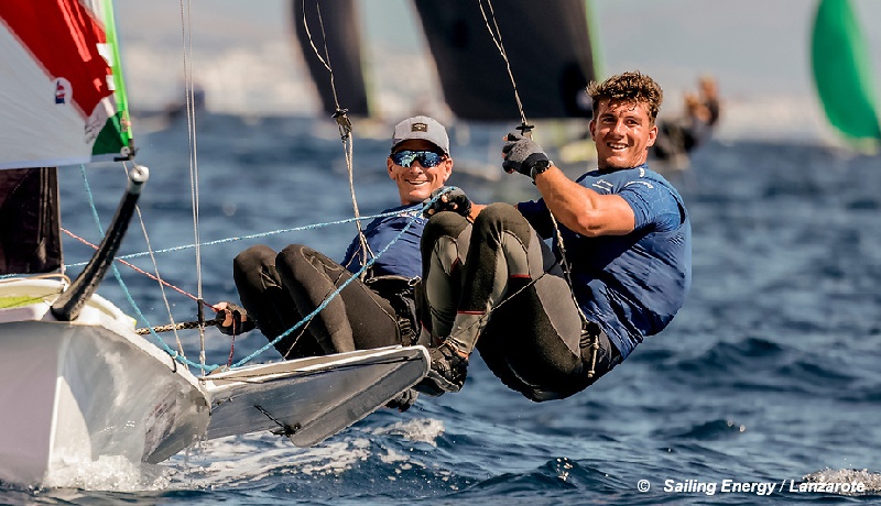 Lanzarote - 49er Dylan Fletcher y Rhos Hawes GBR