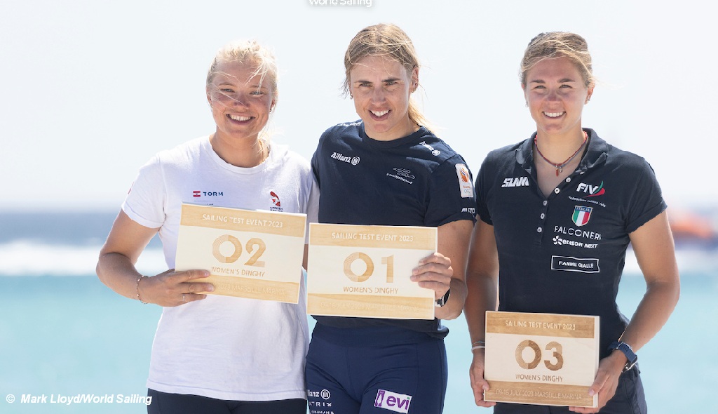 OLY-testevenement - ILCA6-podium