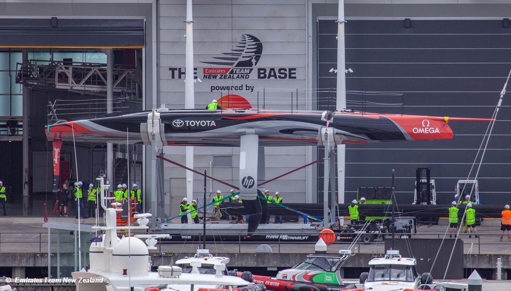 Team New Zealand roll out their first AC75 – Sailweb