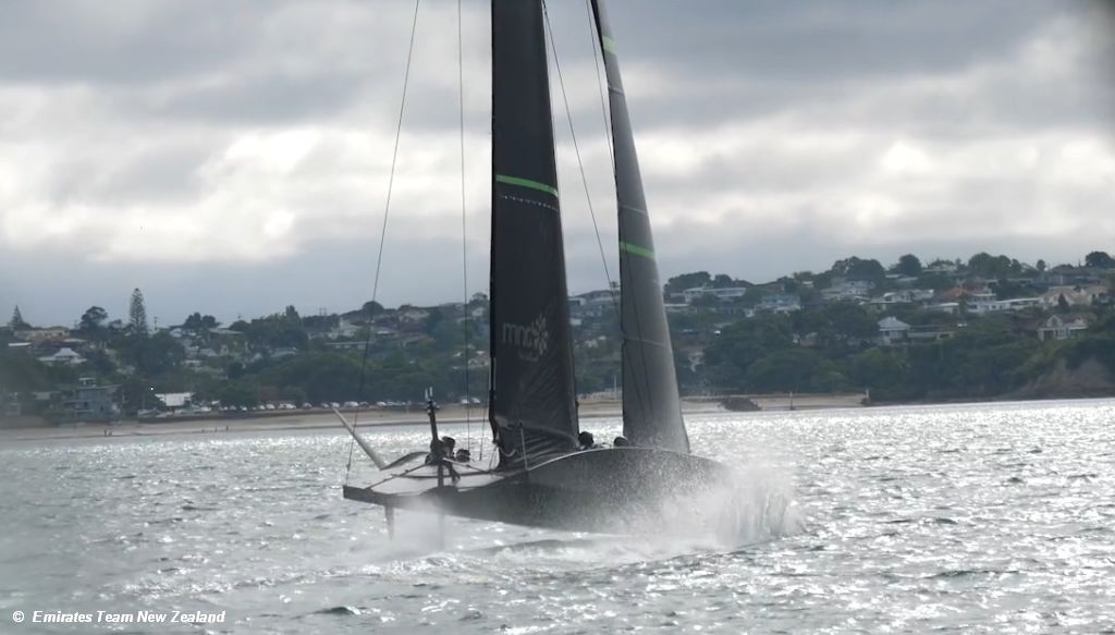 Emirates Team New Zealand Launches America's Cup Racing Boat AC75 Te Rehutai
