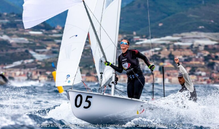 470 Mixed Europeans – Diesch and Markfort take Gold Fleet lead – Sailweb