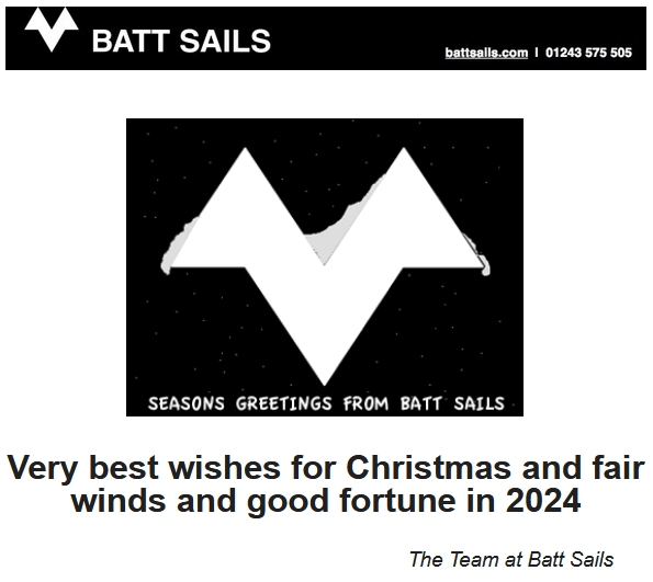 Xmas Batt Sails 2023