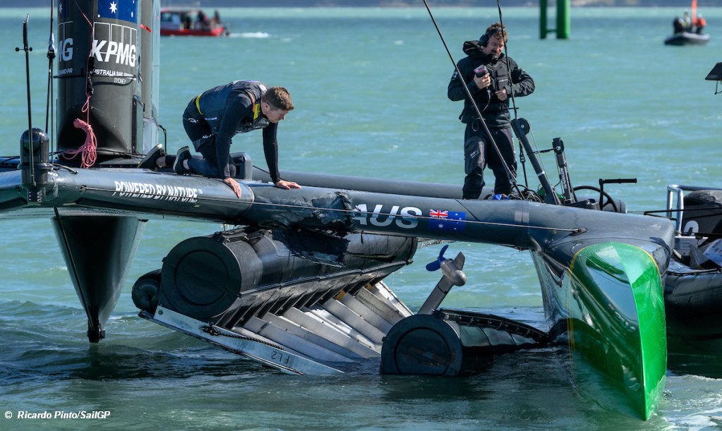 2024 SailGP Christchurch AUS Collisison