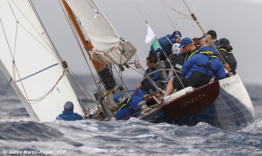 12mR Worlds Day 1 Racing stern view