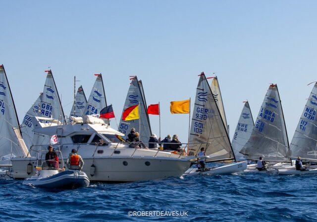 2024 Finn World Masters Fleet Start