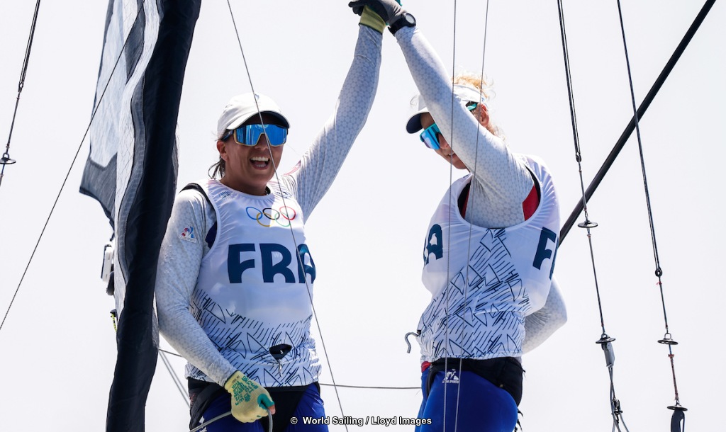 Olympic Sailing 49erFX FRA Steyaert and Picon