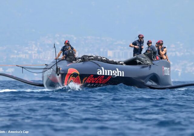 AC37 Alinghi 2nd Rig Failure