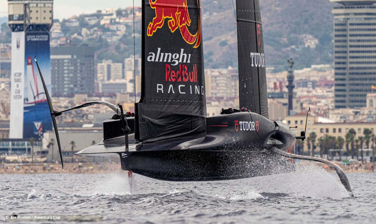 AC75 Alinghi Stern View