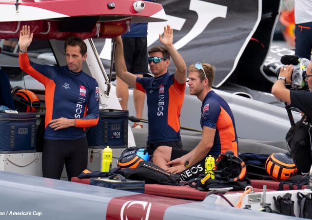 AC37 Day 3 Ineos team Boat