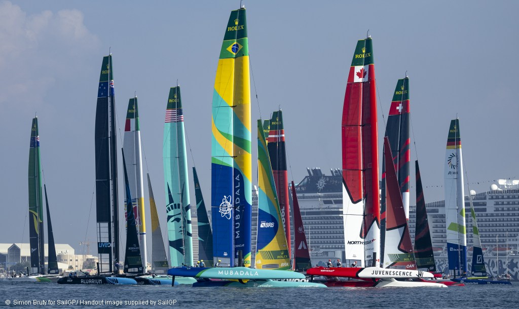 SailGP Dubai Day 1 Fleet